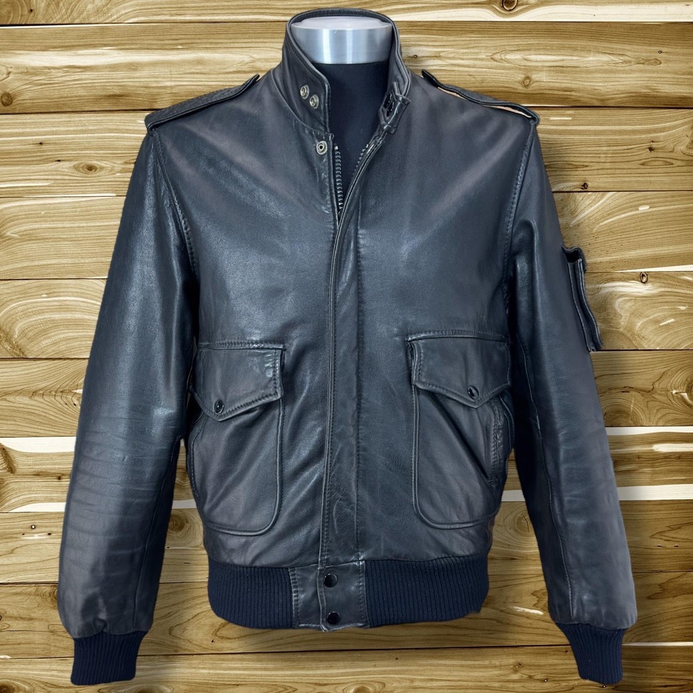 Hein Gericke x Harley Davidosn‎ Vintage Leather Jacket Biker Black Men's size 38